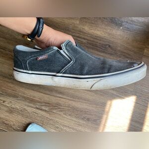 Vans Men's Charcoal Slip-On Sneakers